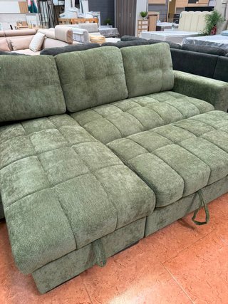 Sofá Cama Verde con Arcón