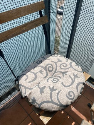 Cojines redondos acolchados para silla exterior