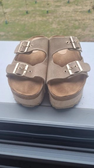 Sandalias Mustang Mujer Beige