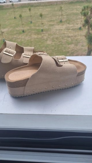 Sandalias Mustang Mujer Beige