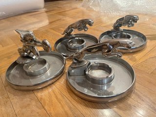 Conjunto de 4 Ceniceros Vintage Jaguar