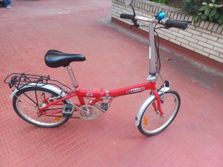 Bicicleta Plegable Roja