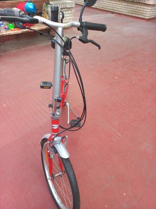 Bicicleta Plegable Roja