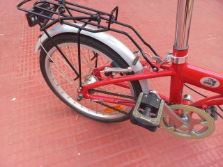 Bicicleta Plegable Roja