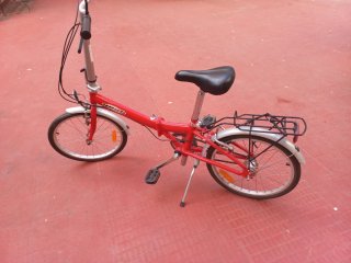 Bicicleta Plegable Roja