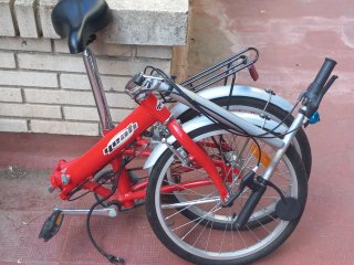 Bicicleta Plegable Roja