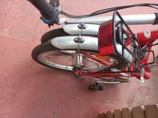 Bicicleta Plegable Roja