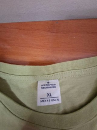 Camiseta Springfield verde manga corta