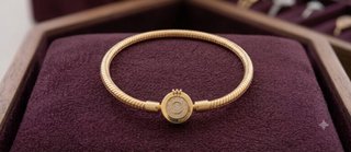 Pulsera Pandora Dorada con Circonitas