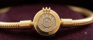 Pulsera Pandora Dorada con Circonitas