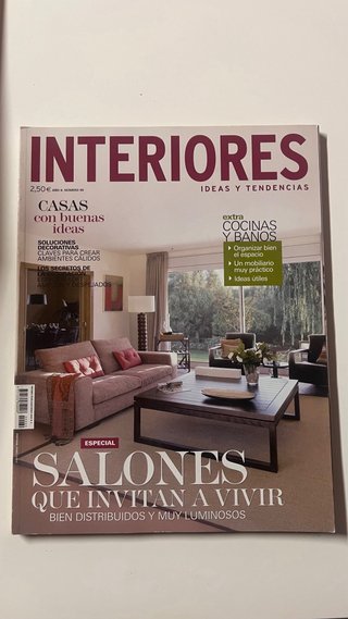 Revista decoración: “INTERIORES”