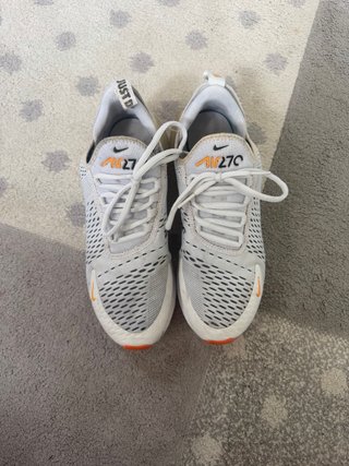 Nike Air 270 Blancas Naranja