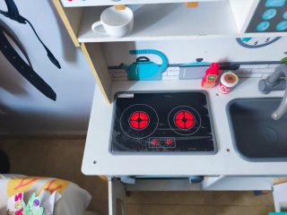 Cocina de madera infantil