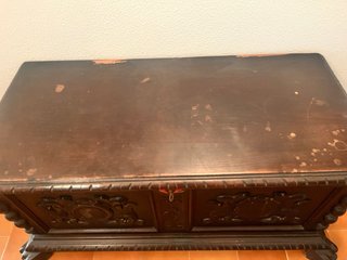 Baúl Barroco Español Madera Oscura