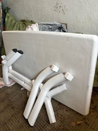 Mesa jardín 1.70m y 4 sillas