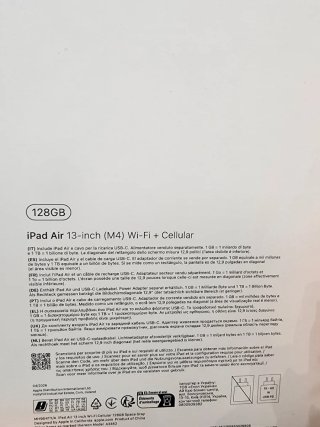iPad Air 13 M4 Wi-Fi + Cellular Gris Espacial 128G