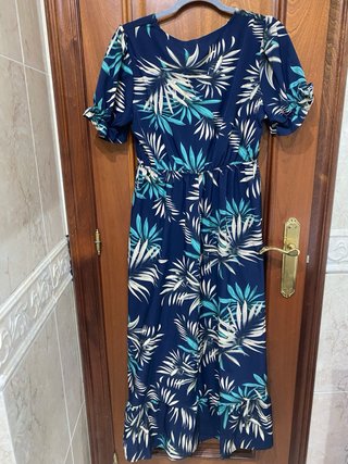 Vestido largo estampado SHEIN
