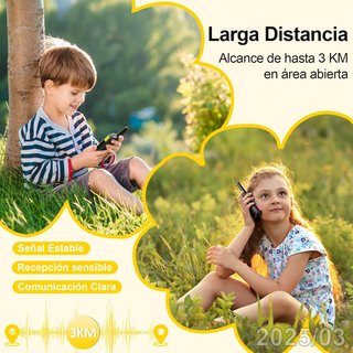 AWANFI x2 Walkie Talkie Niños Recargables GL-528