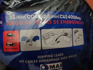 Pinzas de Arranque 400A 3m