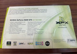 Tarjeta Gráfica XFX GeForce 8600 GTS