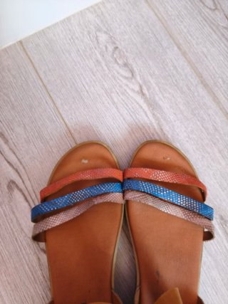 Sandalias Pura Piel Talla 40
