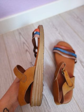 Sandalias Pura Piel Talla 40