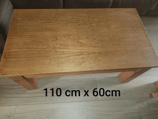 Mesas de comedor de madera maciza y 6 sillas