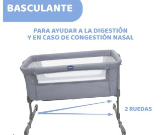 Cuna colecho Chicco Next2Me Essential Gris