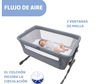 Cuna colecho Chicco Next2Me Essential Gris