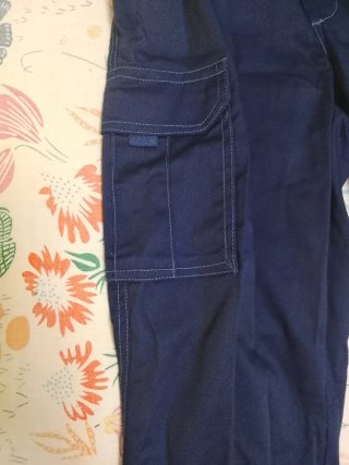 Pantalones de trabajo Velilla azul,engomado.