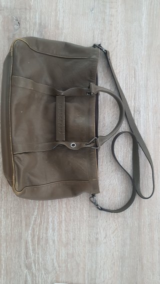 Bolso Piel Longchamp Verde Oscuro 2017