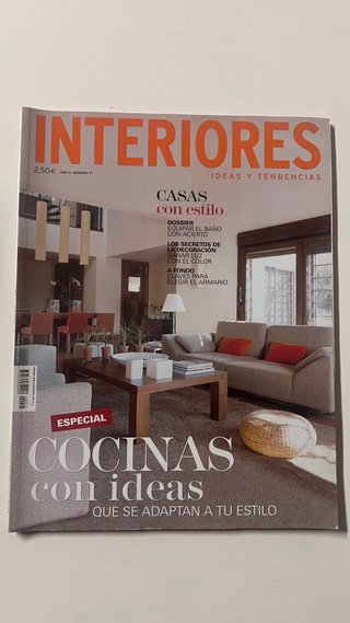 Revista decoración “INTERIORES”