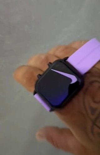 Orologio Nike Quadrato Nero e Rosa