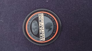 Polo Napapijri Negro Talla XL Logo Bordado