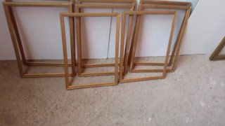 8 Marcos de Madera Antiguos Dorados