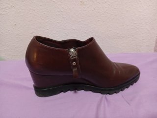 Botín de cuero para mujer, marca Eli 1957