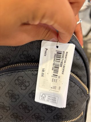 Mochila Guess Gris Estampada