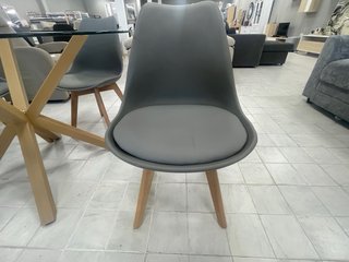 Mesa Comedor Cristal y Madera