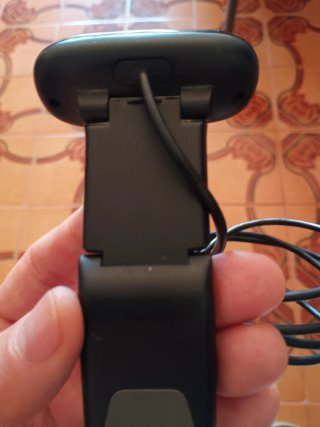 Cámara Webcam Logitech Negra y Plateada