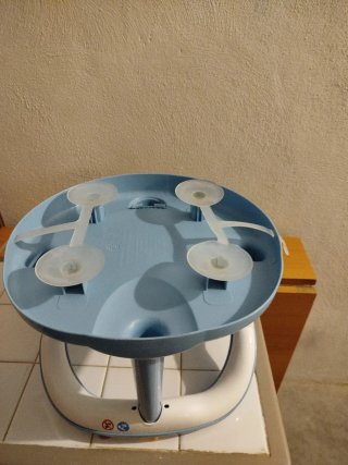 Asiento de baño para bebé azul