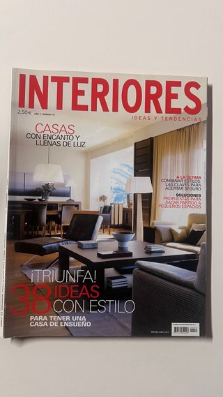 Revista decoración: “INTERIORES”