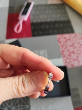 Pendientes aro circonitas plateados
