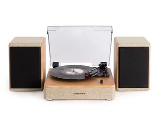 Tocadiscos con altavoces y Bluethooth