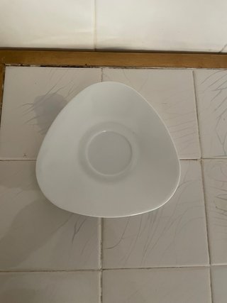 6 tazas de café de porcelana blanca