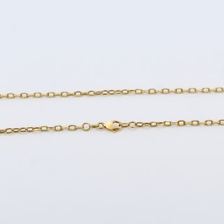 Cadena de oro de 18k. Peso: 10.01 gr.