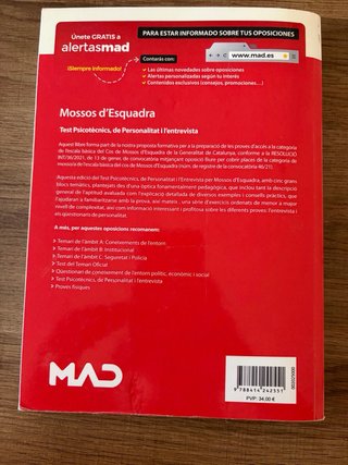 TEST PSICOTÈCNICS MOSSOS D´ESQUADRA
