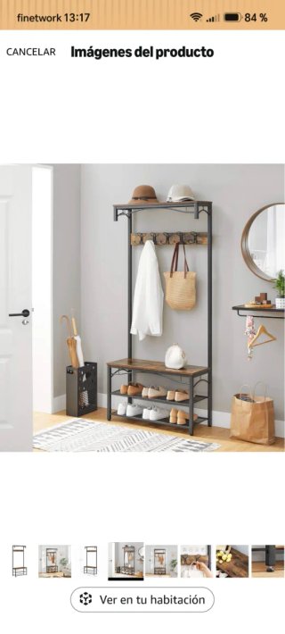 Mueble recibidor perchero y zapatero