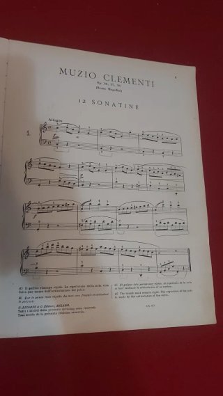 Muzio Clementi 18 Sonate per Pianoforte