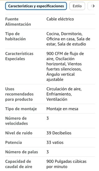 Ventilador de mesa Dr. Prepare negro