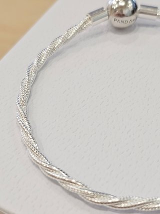 Pulsera Pandora Cadena Trenzada 19cm + Caja
